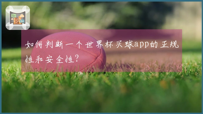 如何判断一个世界杯买球app的正规性和安全性？